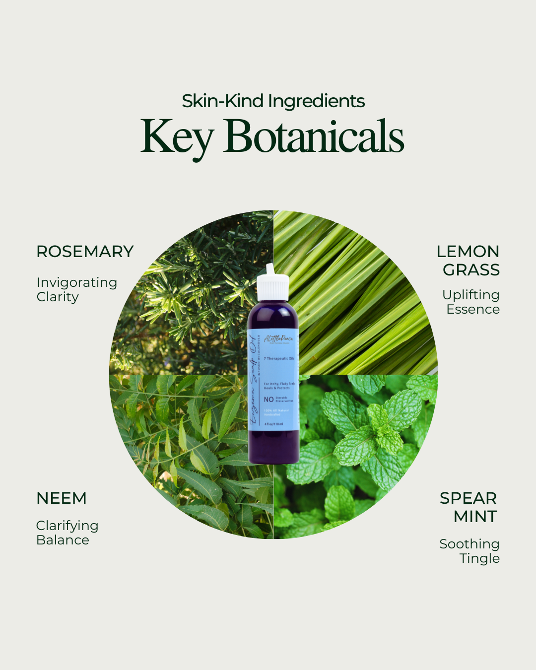 Eczema Scalp Oil | Calendula & Spearmint - ALittlePeace