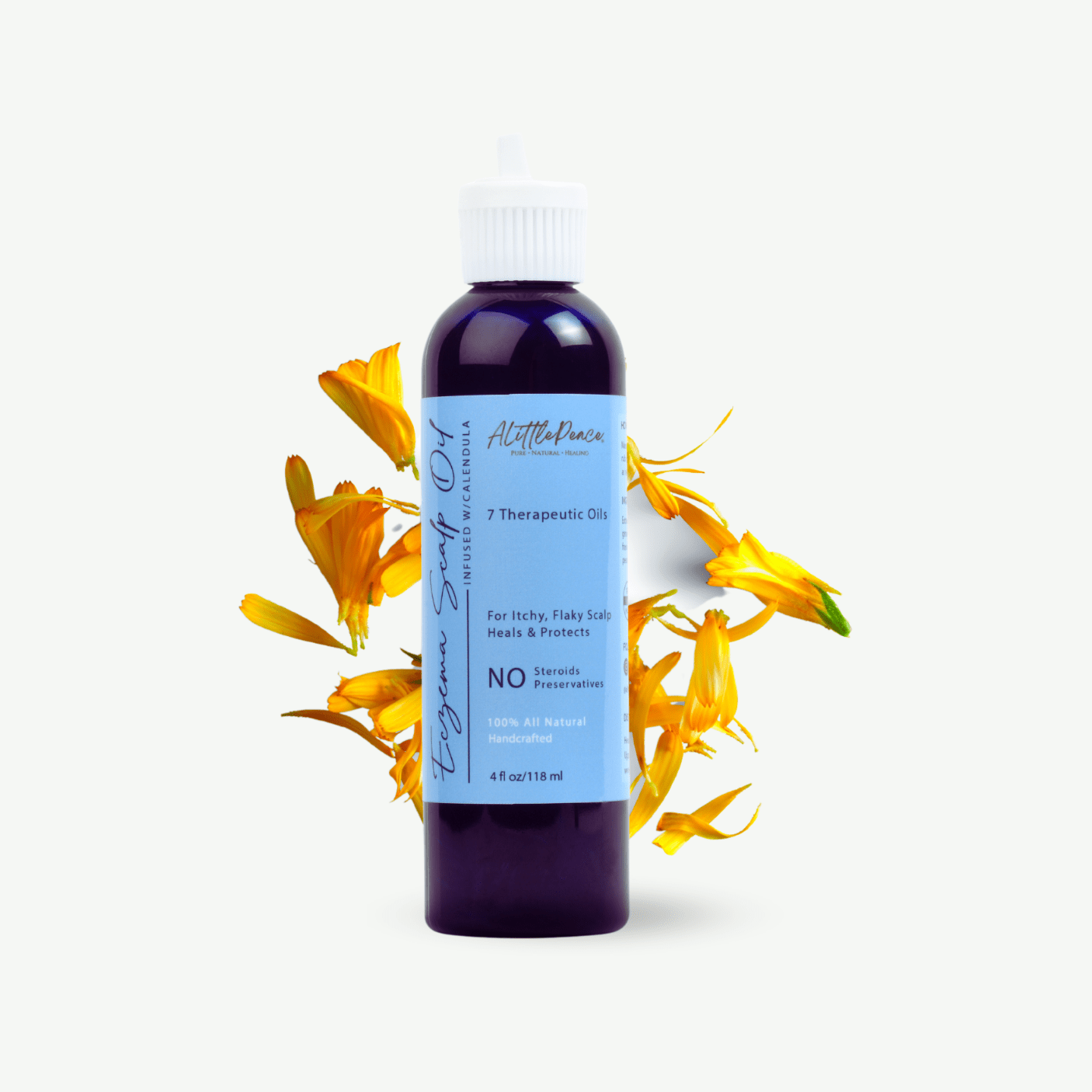 Eczema Scalp Oil | Calendula & Spearmint - ALittlePeace