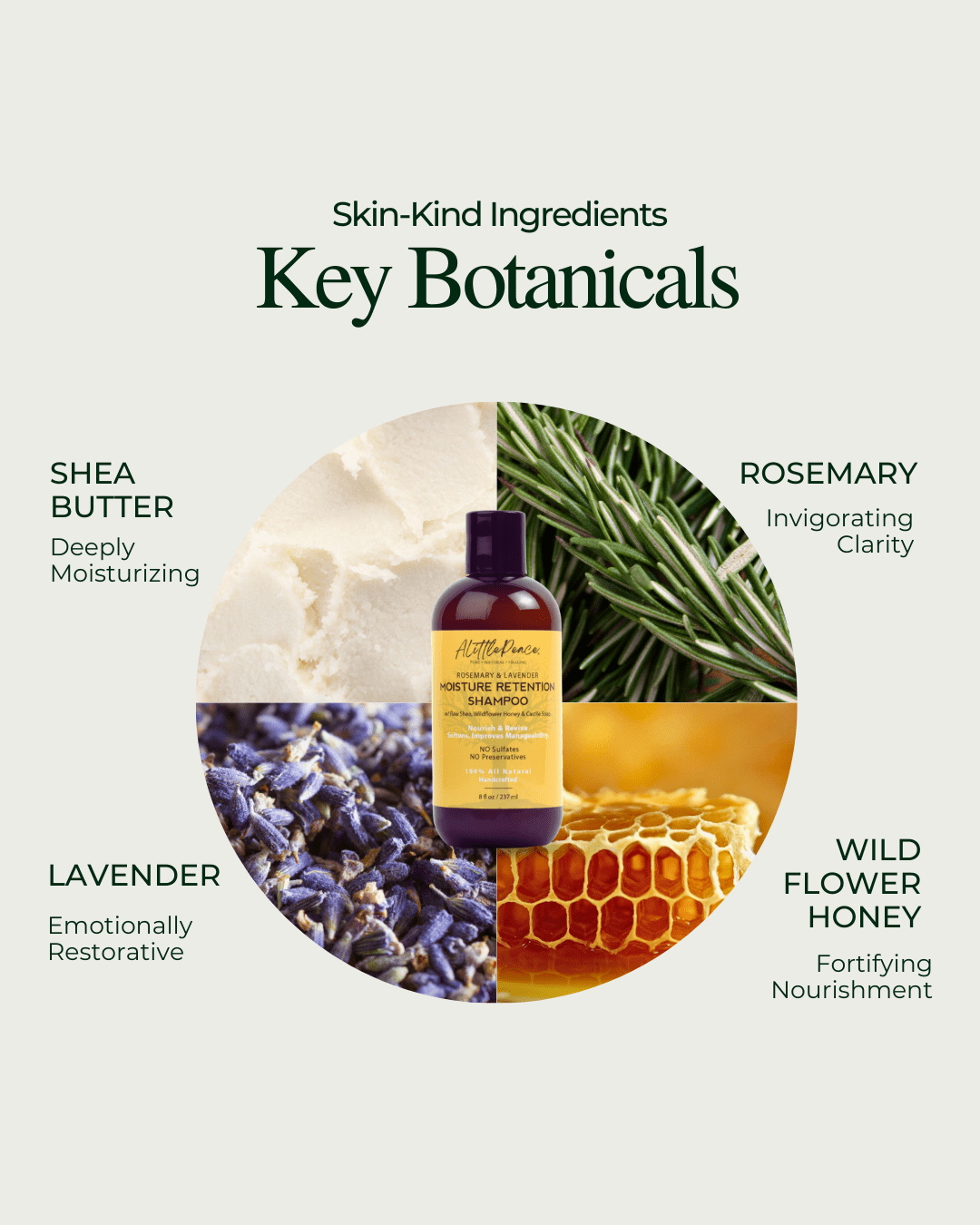Moisture Retention Shampoo | Rosemary & Lavender - ALittlePeace
