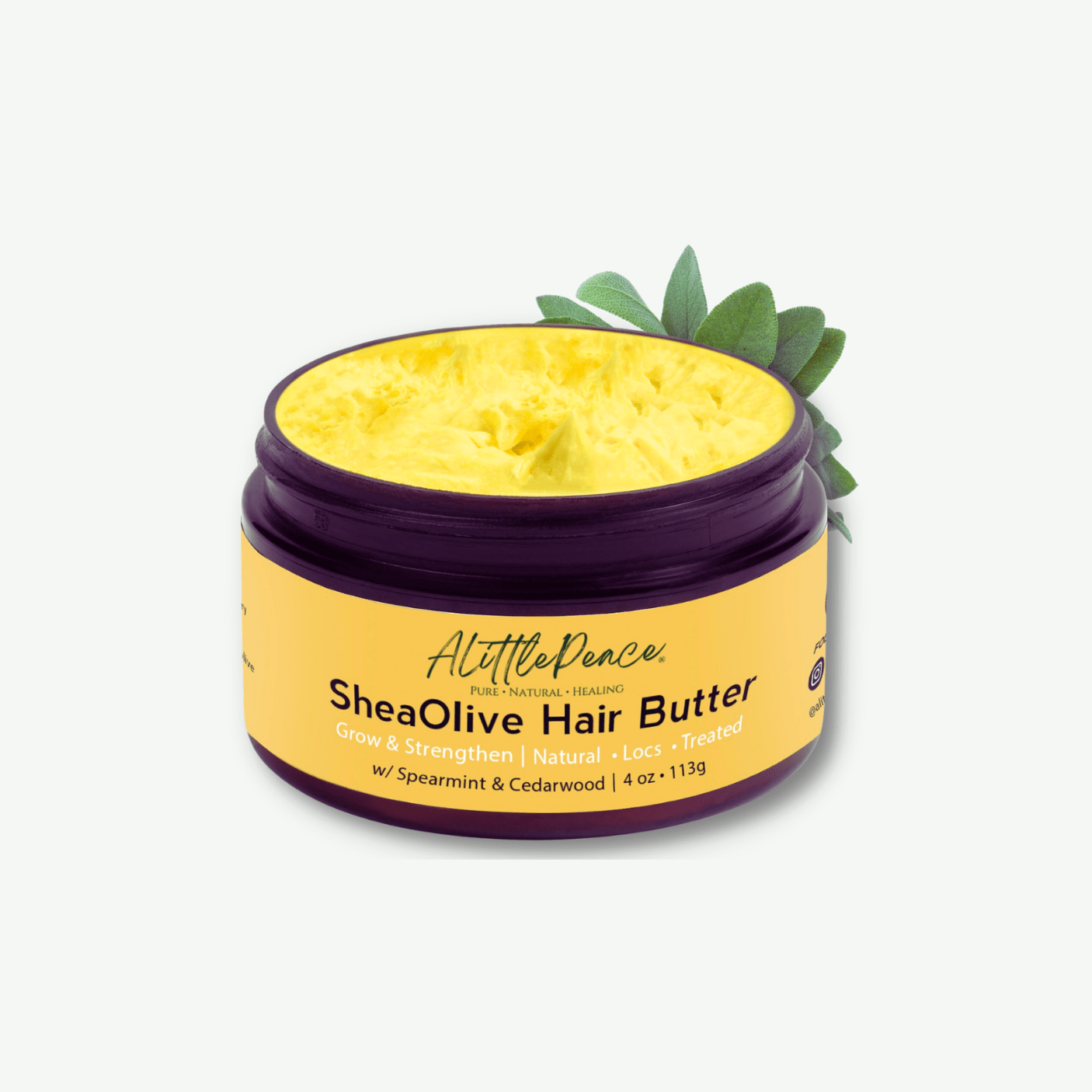 SheaOlive Hair Butter | Spearmint & Cedarwood - ALittlePeace