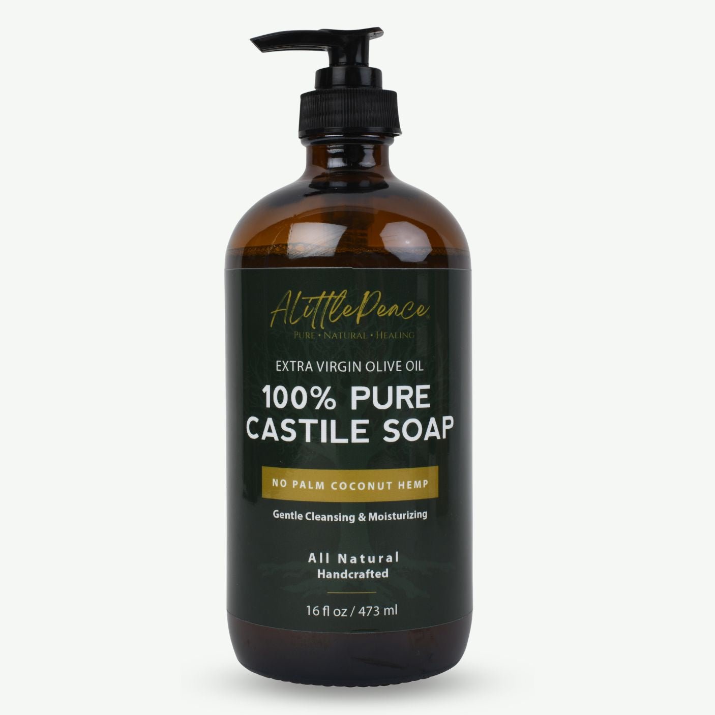 100% Pure Castile Soap | NO Coconut - Palm - Hemp 16oz - ALittlePeace