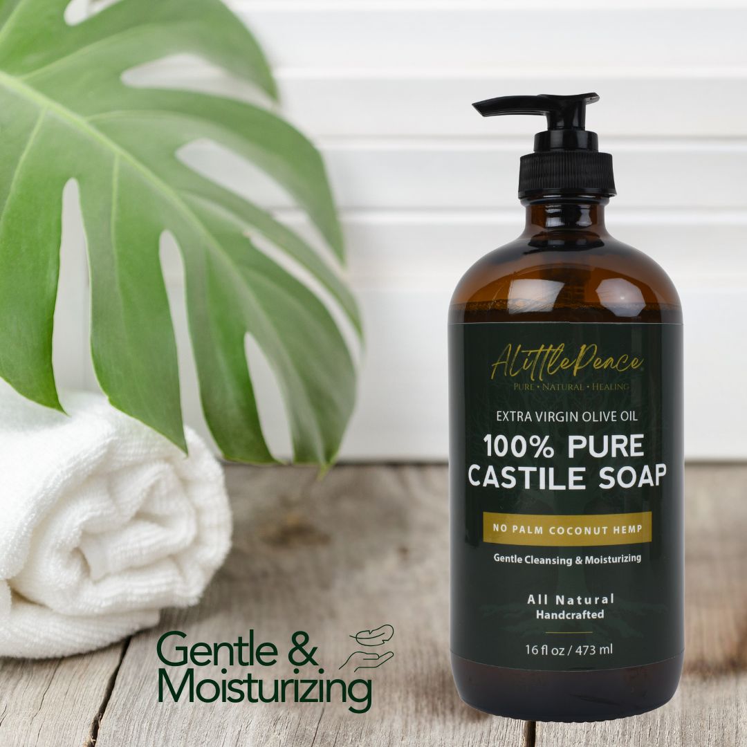 100% Pure Castile Soap | NO Coconut - Palm - Hemp 16oz - ALittlePeace