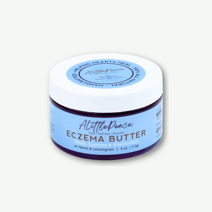 ALittlePeace Eczema Butter jar on a light background.