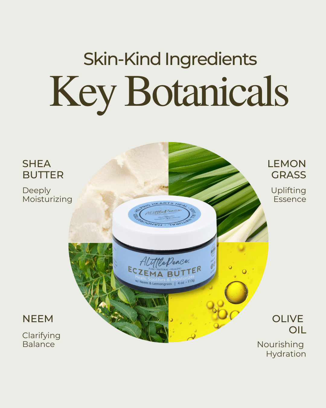 Eczema Butter w/Neem &amp; Lemongrass - ALittlePeace