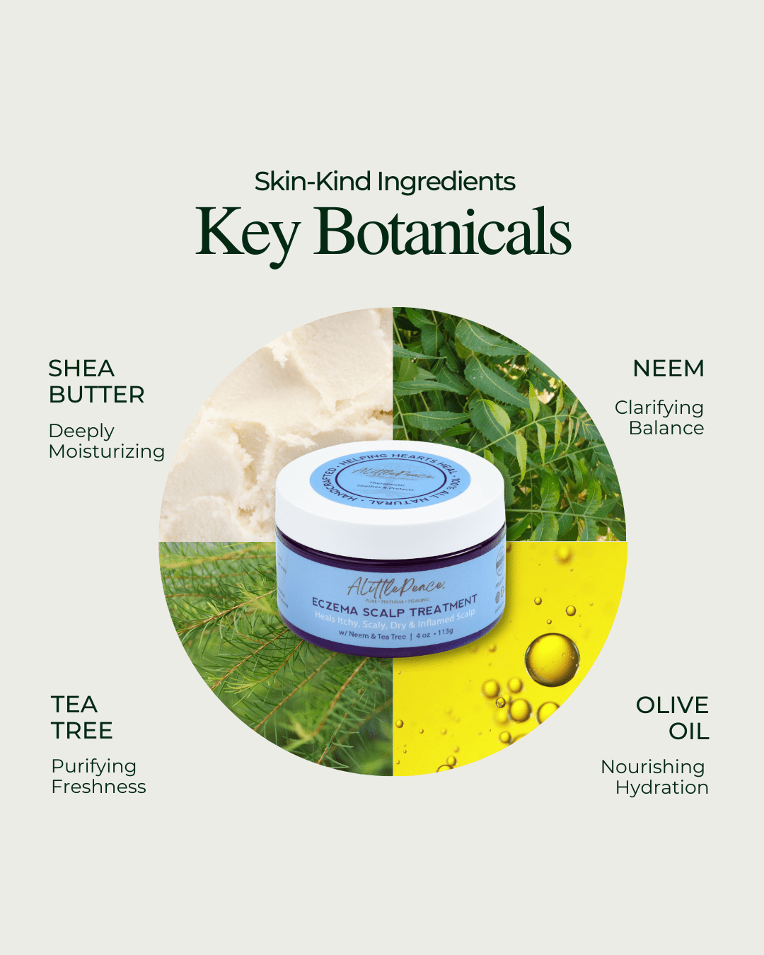 Eczema Scalp Treatment | Tea Tree &amp; Neem - ALittlePeace