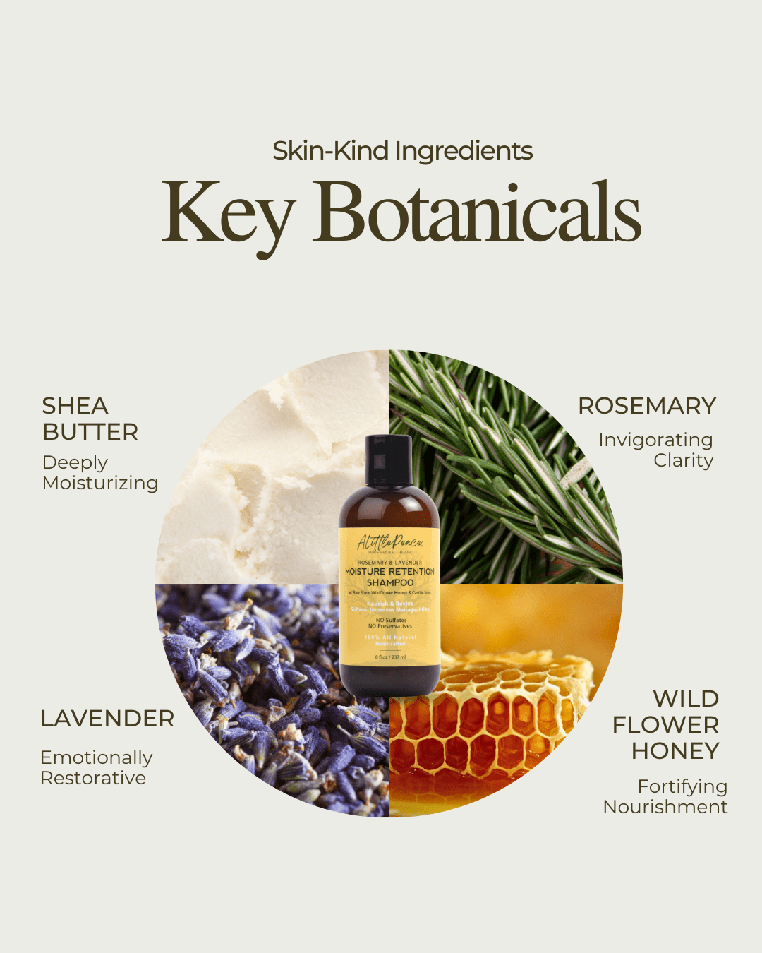 Moisture Retention Shampoo w/Rosemary &amp; Lavender - ALittlePeace