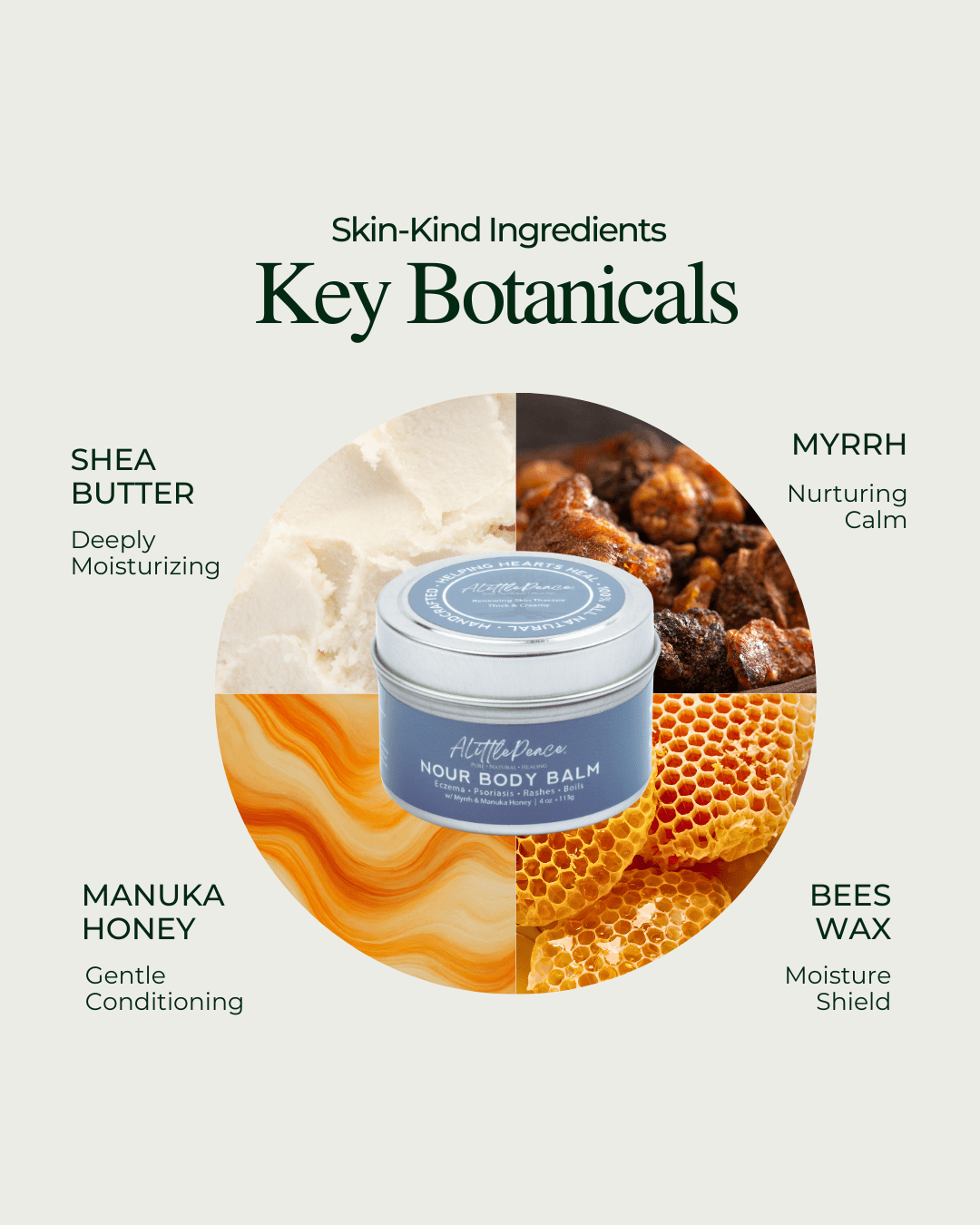 Nour Body Balm | Myrrh &amp; Manuka Honey - ALittlePeace