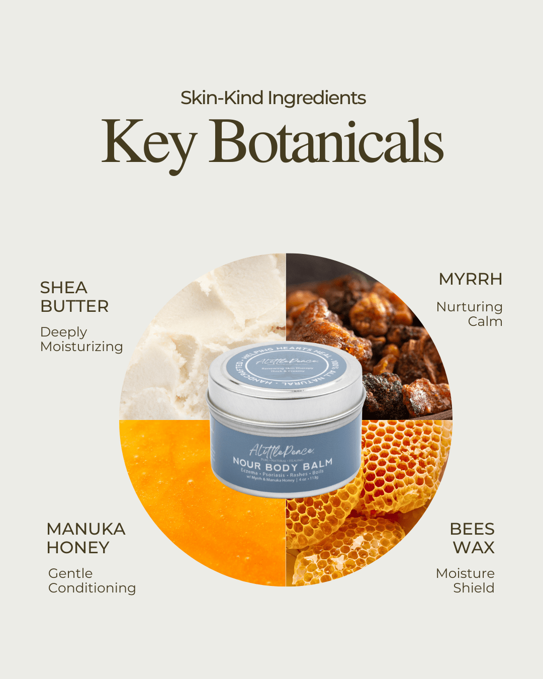 Nour Body Balm w/Myrrh &amp; Manuka Honey - ALittlePeace